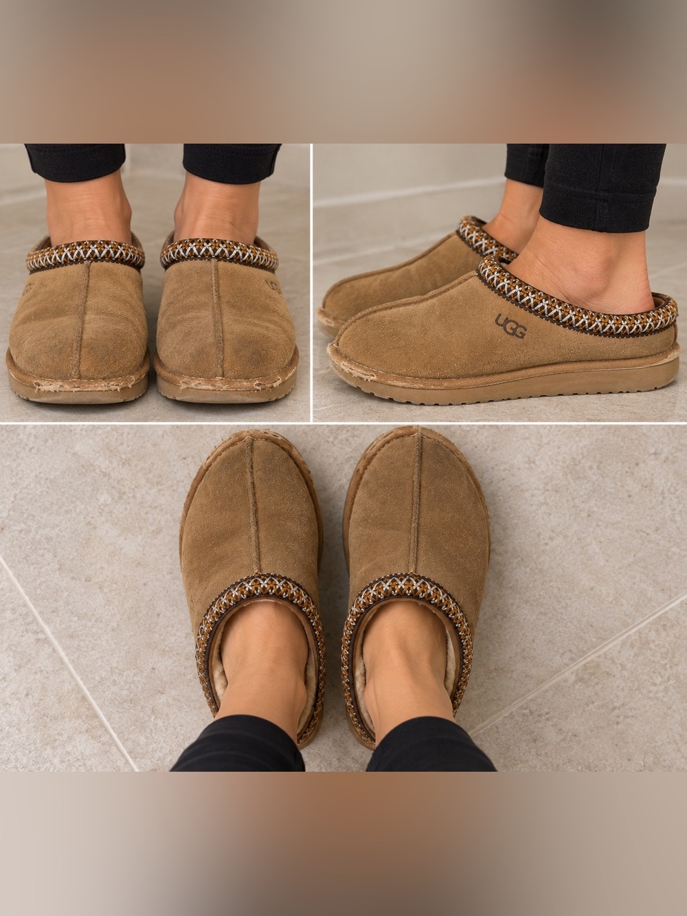 UGG Tasman II Chestnut Slipper Slip On Clogs Shoes Big Kids Size 4 Womens 6